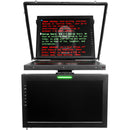 ikan 19" PTZ Teleprompter with Widescreen Talent Monitor, Tripod & Dolly Turnkey