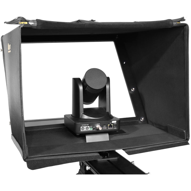 ikan 19" PTZ Teleprompter with Widescreen Talent Monitor, Tripod & Dolly Turnkey