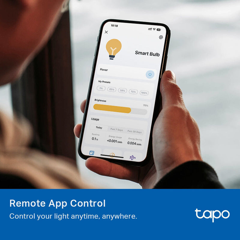 TP-Link Tapo L520E Smart Wi-Fi Light Bulb (Daylight, 4-Pack)