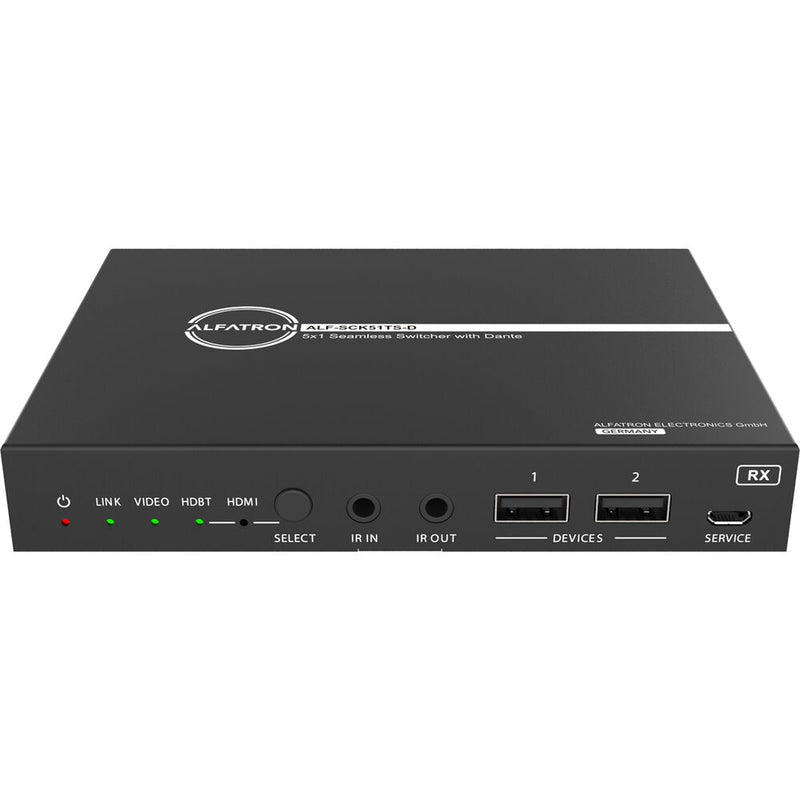 Alfatron 5 x 1 Seamless Presentation Switcher with HDBaseT Receiver