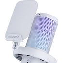 FeelWorld VM1-AS USB-C Gaming Microphone with Boom Arm (White)