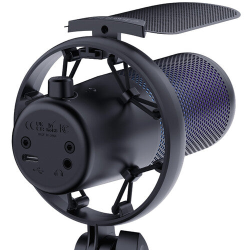 FeelWorld VM1-XS USB-C Gaming Microphone with Desktop Stand (Black)