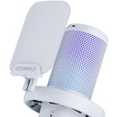 FeelWorld VM1-XS USB-C Gaming Microphone with Desktop Stand (White)