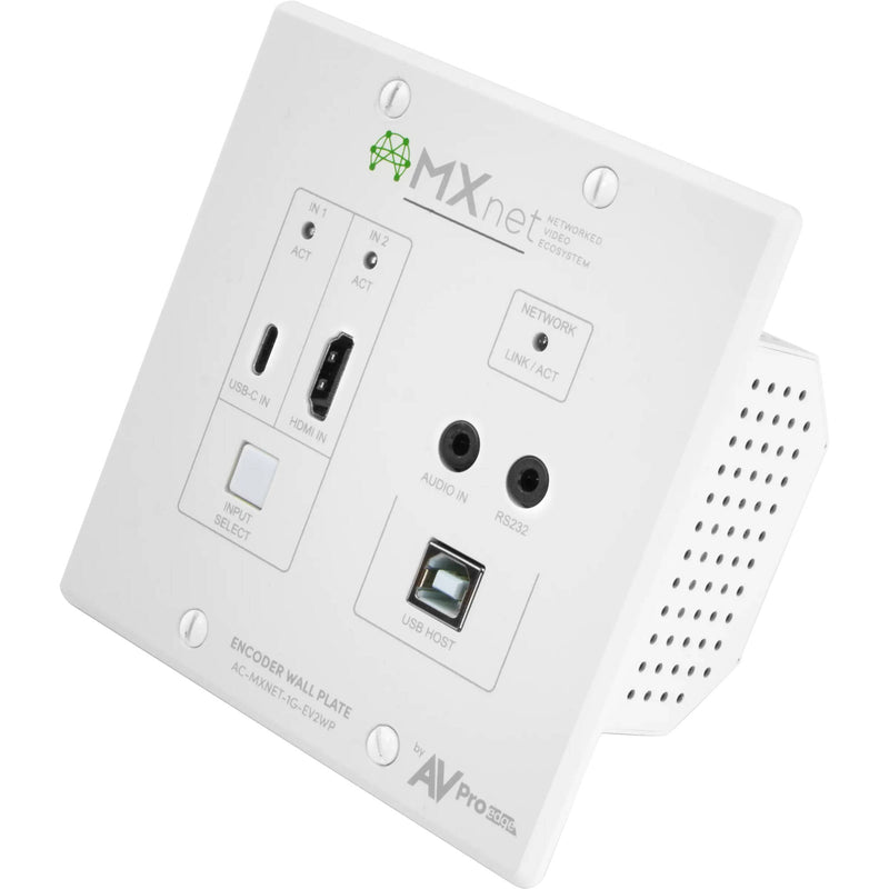 AVPro Edge MXnet 1G Evolution II AV-over-IP Wall Plate Encoder