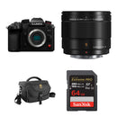 Panasonic Lumix GH7 Mirrorless Camera with 9mm f/1.7 Lens and Basic Bundle (Black)