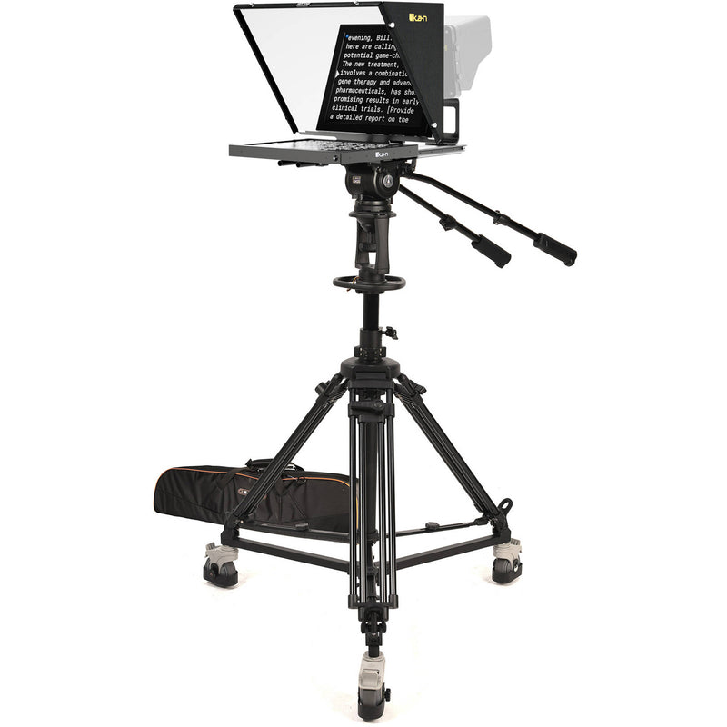 ikan PT4500S 15" SDI Teleprompter with Pedestal & Dolly Turnkey Kit