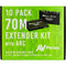 AVPro Edge Ultra-Slim 4K HDMI over HDBaseT Extender Set with Audio Return Channel (230', 10-Pack)