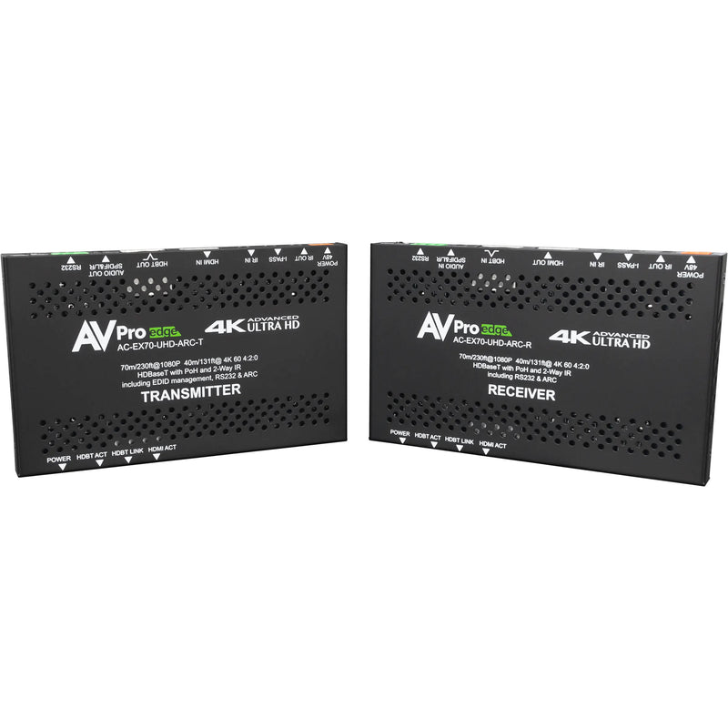 AVPro Edge Ultra-Slim 4K HDMI over HDBaseT Extender Set with Audio Return Channel (230', 10-Pack)