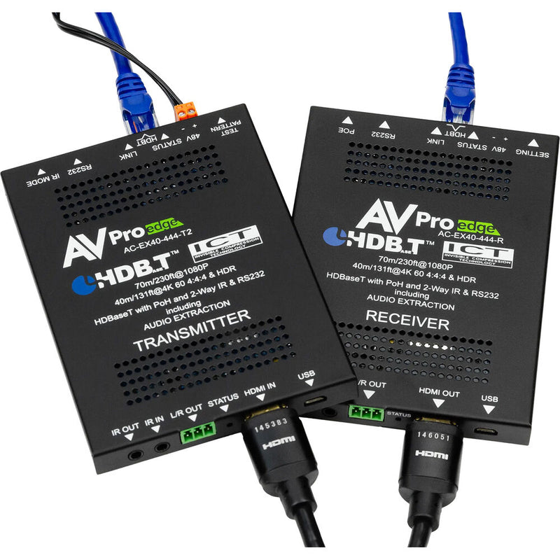 AVPro Edge Ultra-Slim 4K 4:4:4 HDMI 2.0 over HDBaseT Extender Kit (131', 10-Pack)