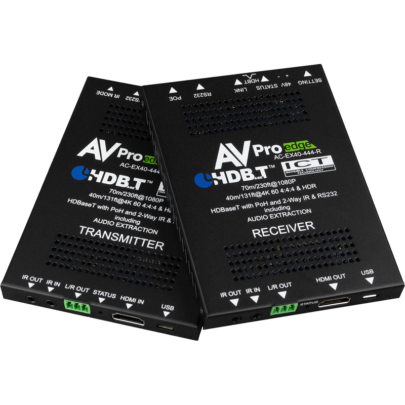 AVPro Edge Ultra-Slim 4K 4:4:4 HDMI 2.0 over HDBaseT Extender Kit (131', 10-Pack)