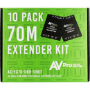 AVPro Edge Ultra-Slim 4K HDMI over HDBaseT Extender Set (230', 10-Pack)