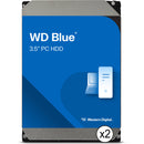 WD 4TB Blue 5400 SATA III 3.5" Internal HDD Kit (2-Pack)