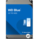 WD 4TB Blue 5400 SATA III 3.5" Internal HDD Kit (4-Pack)