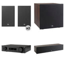 JBL MA510 5.2-Channel A/V Receiver & 5.1 Surround Sound Speaker Kit (Espresso/Black)