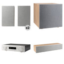 JBL MA510 5.2-Channel A/V Receiver & 5.1 Surround Sound Speaker Kit (Latte/White)