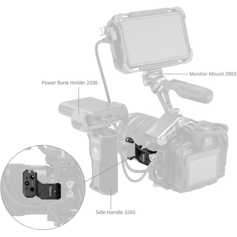 SmallRig Side Handle Extension Adapter with NATO Clamp