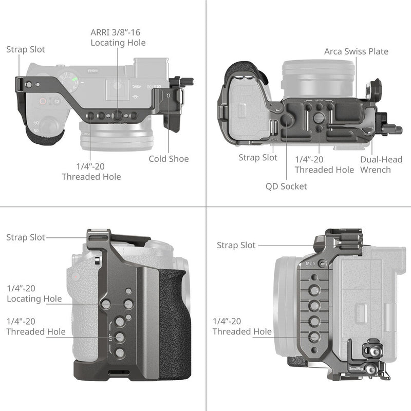 SmallRig HawkLock Quick Release Cage Kit for Sony a6700
