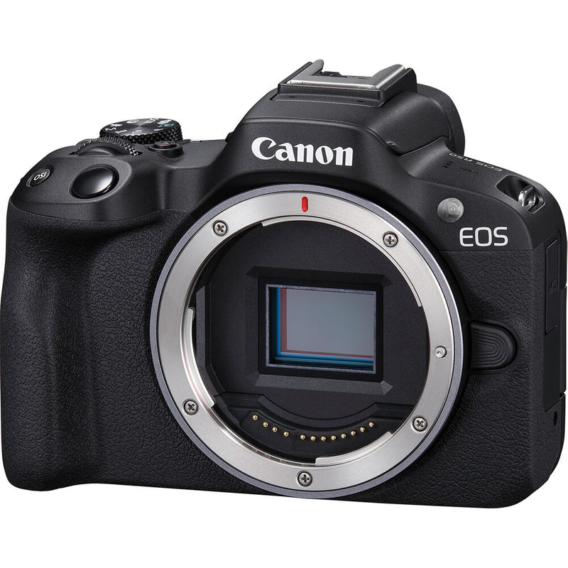 Canon EOS R50 Mirrorless Camera with Cropping Guide Firmware (Black)