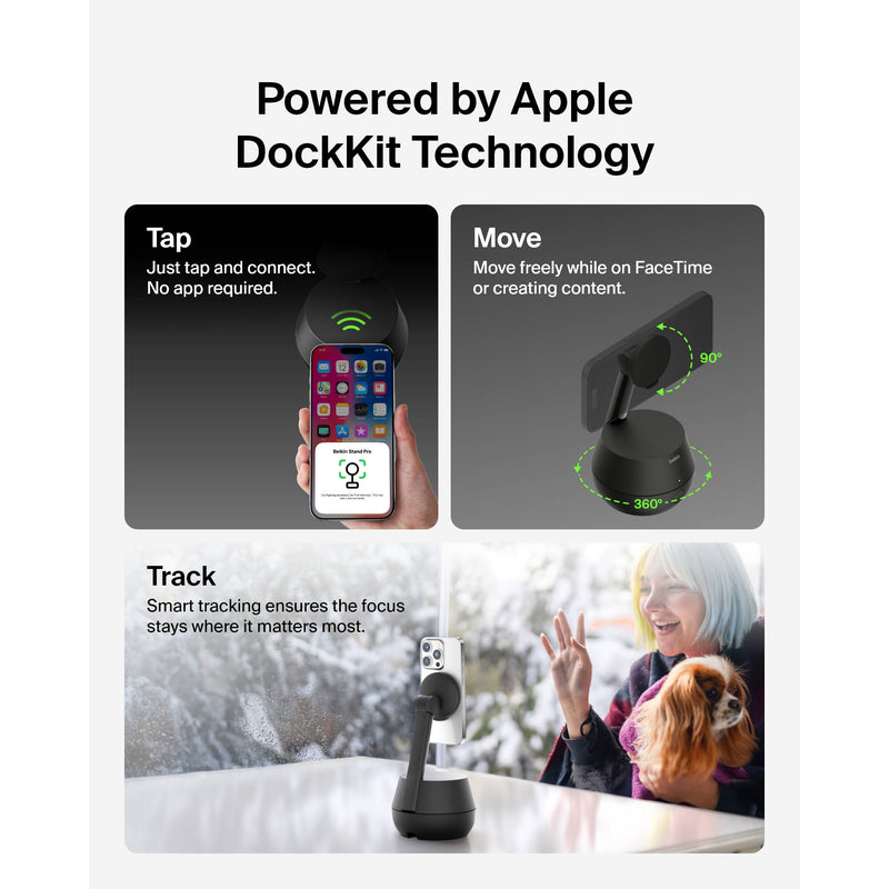 Belkin Auto-Tracking Stand Pro with DockKit for iPhones