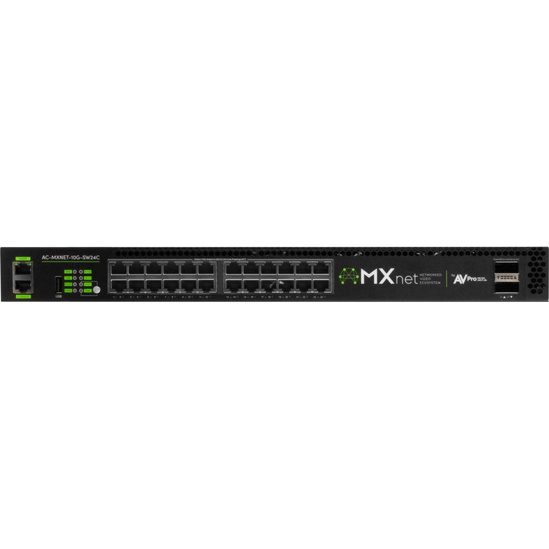 AVPro Edge AC-MXNET-10G-SW24C 24-Port 10G PoE++ Compliant Unmanaged Network Switch