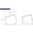 RAB Audio ProRak M12 Rolling Angled Rack Unit (Black, 12 RU)