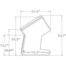 RAB Audio ProRak M20 Rolling Angled Rack Unit (Black, 20 RU)