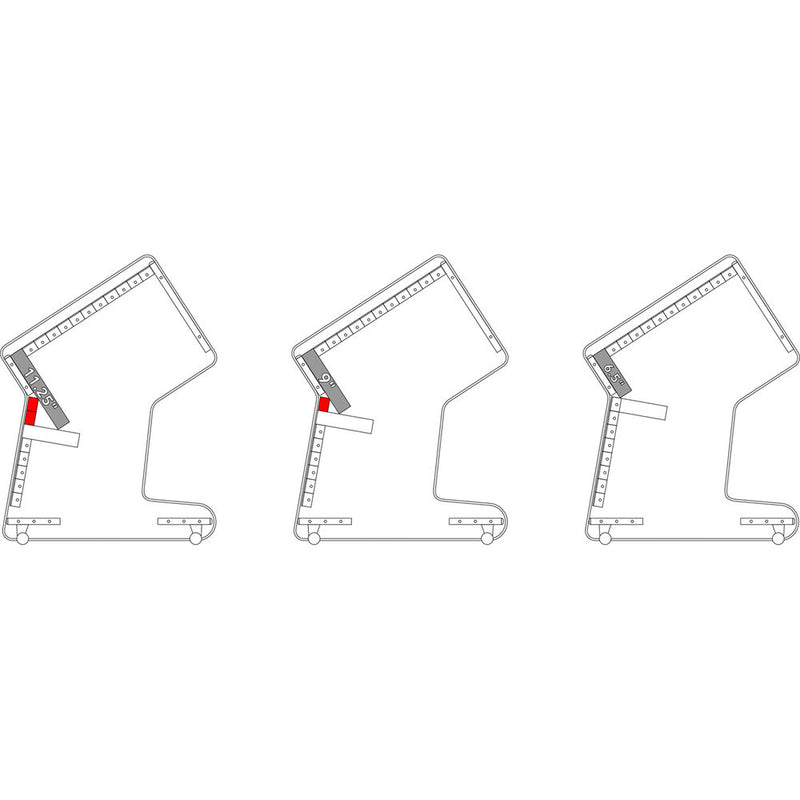 RAB Audio ProRak M20 Rolling Angled Rack Unit (Black, 20 RU)