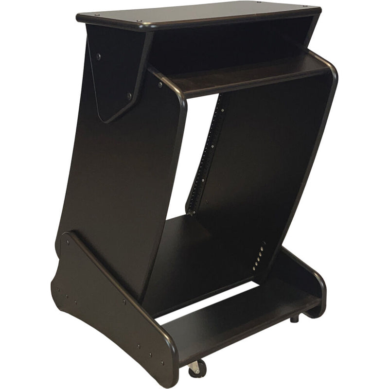 RAB Audio ProRak Multi-Angle Rack with Wheels (16 RU)