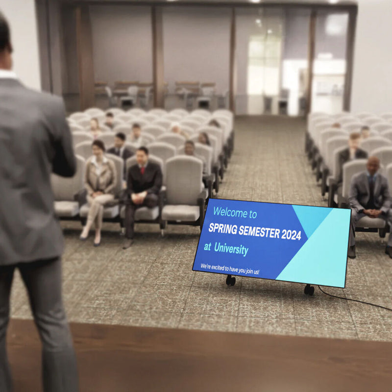 Heckler Presenter Confidence Stand for 50 to 75" Displays (Black)