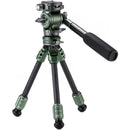 Tilta VT03 Tabletop Video Fluid Head with 1-Stage Carbon Fiber Tripod Legs (Forest Green)