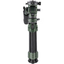 Tilta VT03 Tabletop Video Fluid Head with 1-Stage Carbon Fiber Tripod Legs (Forest Green)