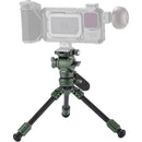 Tilta VT03 Tabletop Video Fluid Head with 1-Stage Carbon Fiber Tripod Legs (Forest Green)