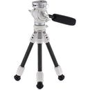 Tilta VT03 Tabletop Video Fluid Head with 1-Stage Carbon Fiber Tripod Legs (Snow White)