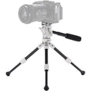 Tilta VT03 Tabletop Video Fluid Head with 1-Stage Carbon Fiber Tripod Legs (Snow White)