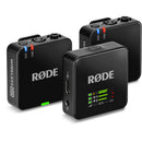 RODE Wireless GO III 2-Person Compact Digital Wireless Microphone System/Recorder with Two Lavalier Mics (2.4 GHz, Black)