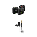 RODE Wireless GO III 2-Person Compact Digital Wireless Microphone System/Recorder with Two Lavalier Mics (2.4 GHz, Black)
