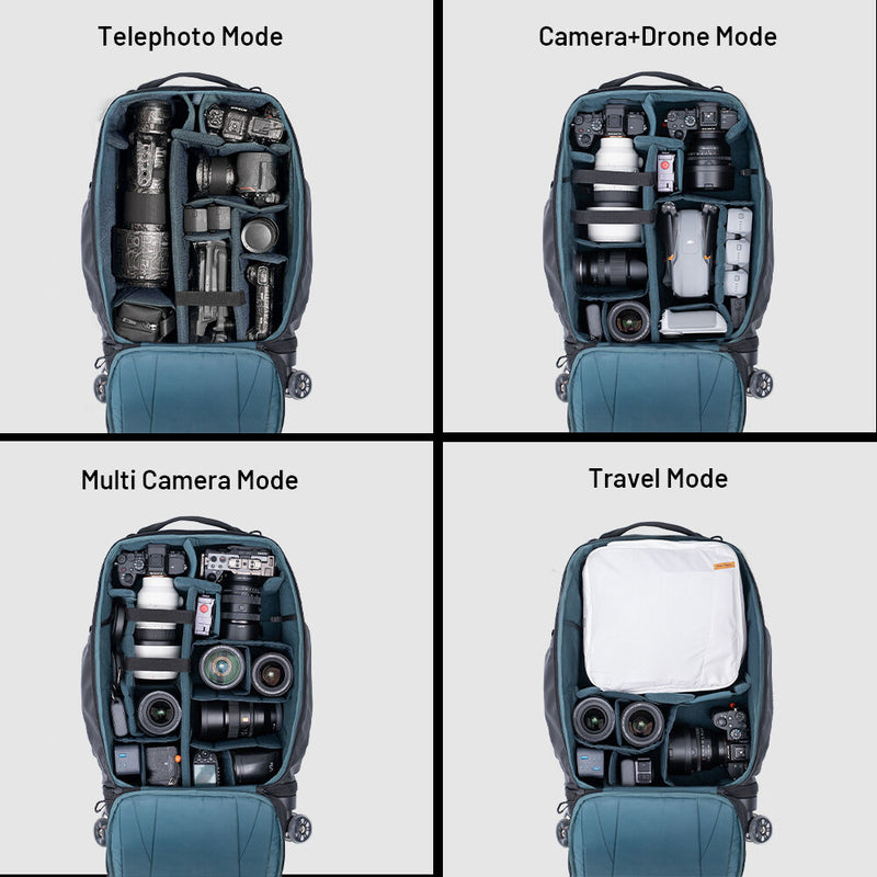 PGYTECH Roller Camera Backpack (Space Black, 30L)