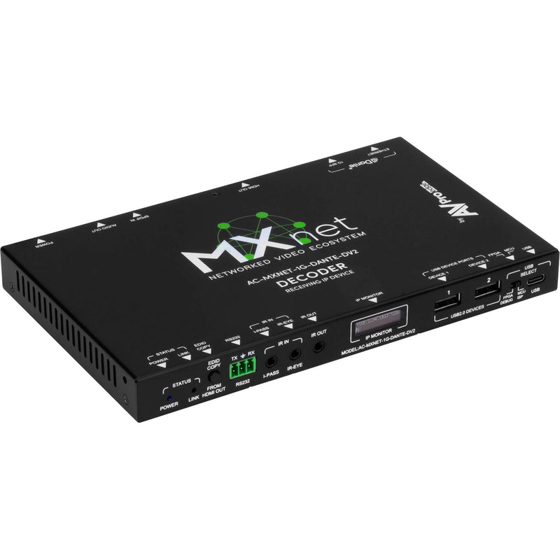 AVPro Edge MXNet 1G Evolution II Dante Decoder