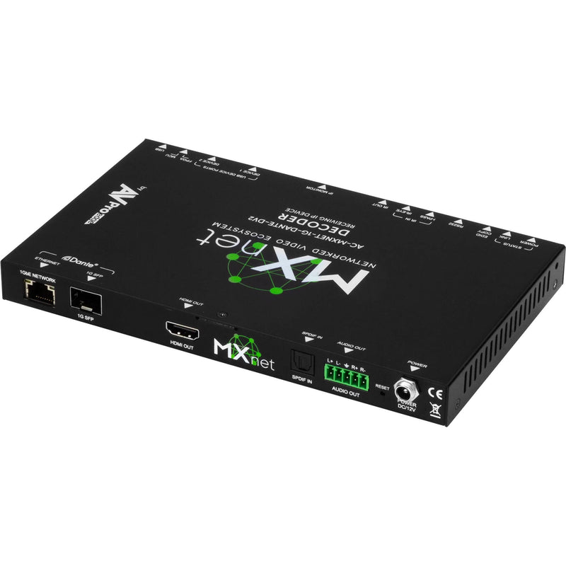 AVPro Edge MXNet 1G Evolution II Dante Decoder
