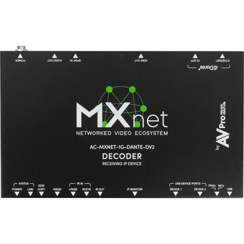 AVPro Edge MXNet 1G Evolution II Dante Decoder