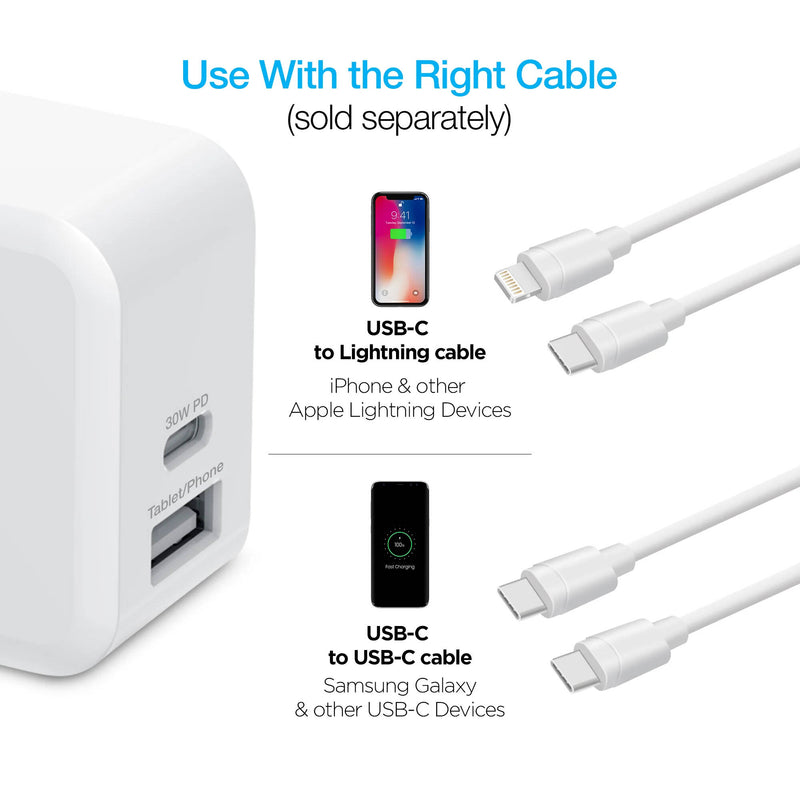 Naztech 2-Port USB-A/USB-C Wall Charger