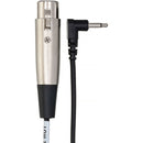 Hosa Technology XVM-305F Mono Mini Male to 3-Pin XLR Female Cable (5')