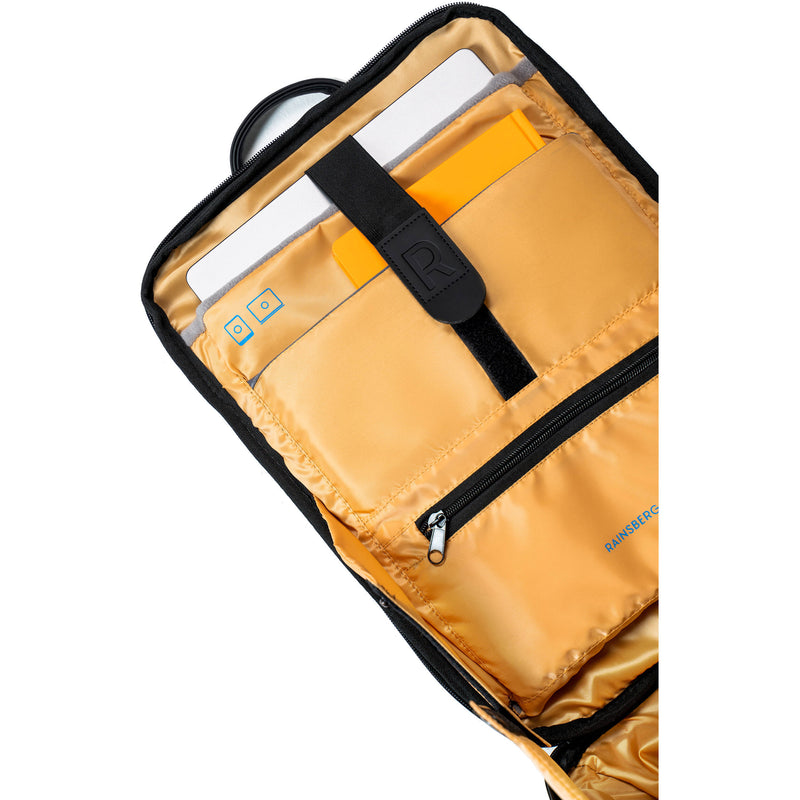 RAINSBERG Classic Backpack (Graphite with Yellow Lining, 22L)