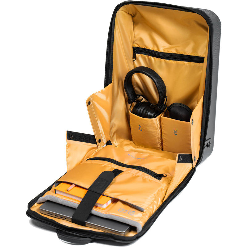 RAINSBERG Classic Backpack (Graphite with Yellow Lining, 22L)