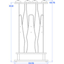 RAB Audio ProRak Onus 6H Studio Monitor Stand with Preset ProJax Isolators (23 x 17" Platform)