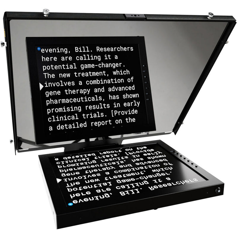 ikan PT4500 15" Teleprompter with Pedestal & Dolly Turnkey Kit