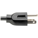 Tripp Lite Computer Power Cord NEMA 5-15P to Left-Angle C13 (6')