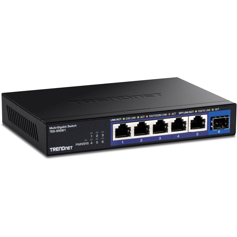 TRENDnet TEG-S5061 5-Port 2.5G Unmanaged Network Switch
