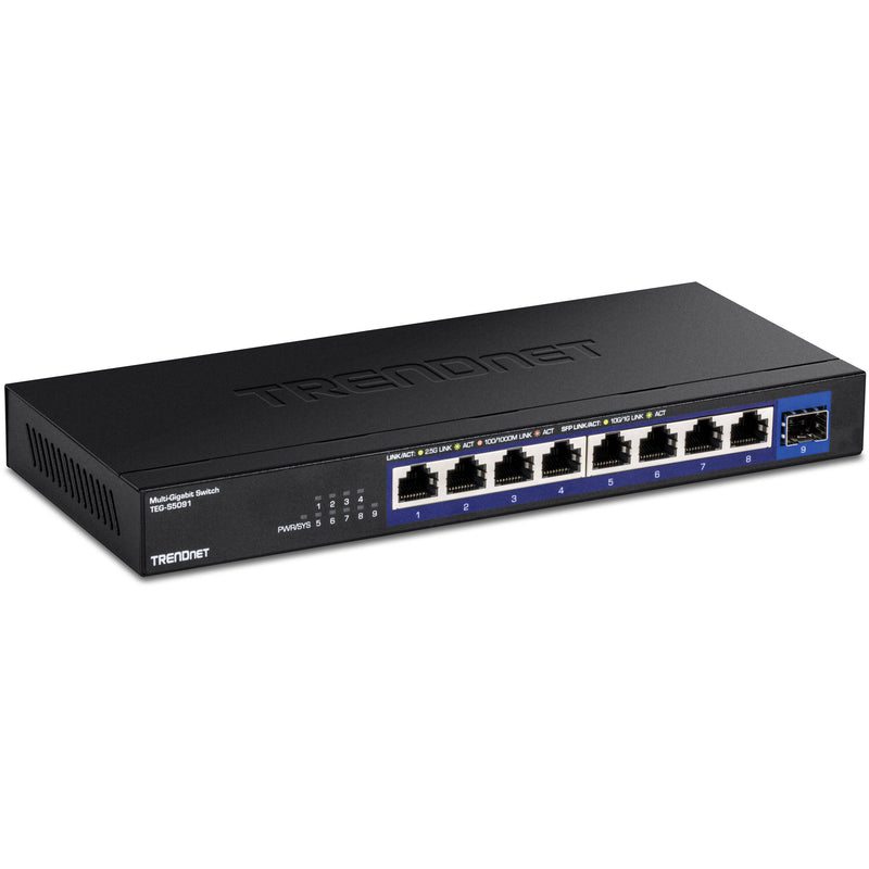 TRENDnet TEG-S5091 8-Port 2.5G Unmanaged Network Switch