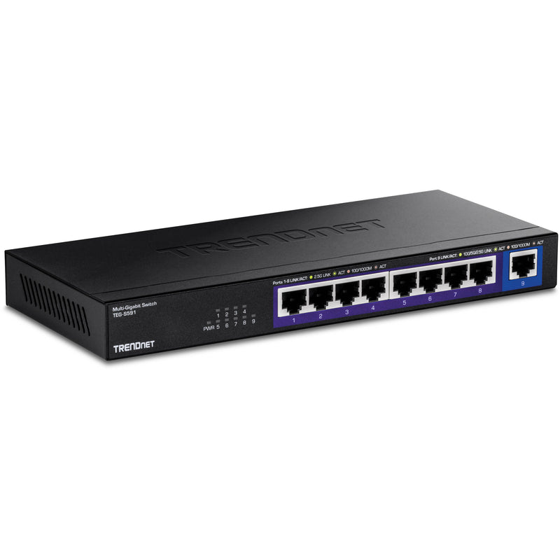 TRENDnet TEG-S591 9-Port Multi-Gig Unmanaged Network Switch